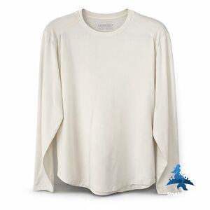 1247 LEGENDS Aviation Tee Curved Hem – Large – Cream